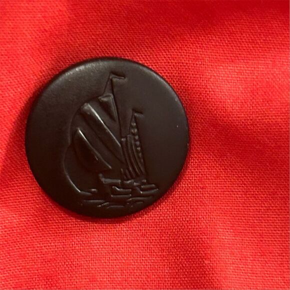 Vintage Nautica Women's Hooded Striped Jacket Red Size M Spring - Picture 9 of 16